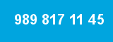 989 817 11 45 989 817 11 45